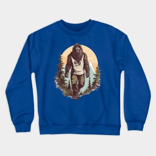 Dope Sasquatch in Nature Crewneck Sweatshirt